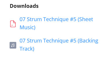 PDF Downloads und Backingtracks