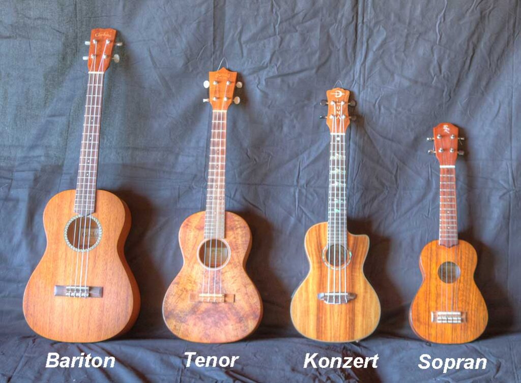 Ukulele kaufen Größen